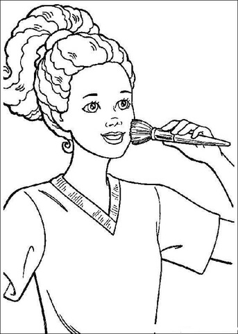 Barbie 6 Coloring Page